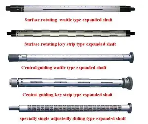 customized 3inch 74mm pneumatic leaf type air expand shaft with flange factory supplier