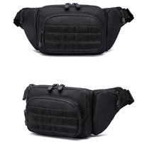Sac banane tactique personnalisé en tissu Oxford 900D, pochette utilitaire Molle tendance pour transport dissimulé, sac de taille tactique