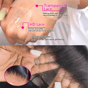 Parrucche Frontali in Pizzo HD con Onde Morbide, Capelli Umani Naturali, Parrucche Frontali in Pizzo con Capelli Umani Grezzi Vietnamiti per Donne Nere - Product Image 4