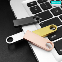 Clé USB personnalisée avec logo en métal, clé USB 2.0, mémoire flash 2G 4G 8G 16G 32G 64GB, mini clé USB