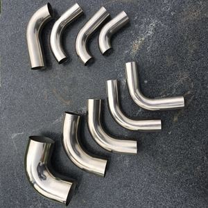 Codo de acero inoxidable sin costura SUS304 <span class=keywords><strong>316</strong></span>, accesorios de soldadura a tope (BW/LR) de radio largo de 90 grados, Sch10s Sch40s - Product Image 3