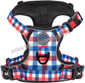 Harnais pour chien Hanyang OEM personnalisé, type gilet, réfléchissant, réglable, anti-traction, ensemble complet - Product Image 6