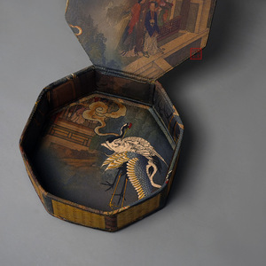 Caja de Té Octogonal de Bambú Hecha a Mano en China, con Impresión Satinada, para Guardar Pastel de Pu'er, Contenedor para Joyas, Origen Anji - Product Image 2