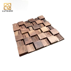 Khuyến mãi nóng - Tấm ốp tường 3D cao cấp, chất lượng cao, trang trí nội thất, họa tiết gỗ óc chó ghép mảnh
