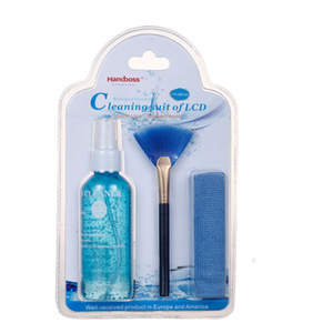 Kit de nettoyage d'écran Hancboss avec liquide en spray et chiffon en microfibre pour téléphone portable, ordinateur portable et écran LCD - Product Image 1
