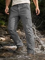 Nouveaux pantalons cargo fonctionnels pour hommes, plusieurs poches à fermeture auto-agrippante, pantalons longs décontractés à jambe droite pour sports de plein air