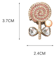 Adorables épingles en métal émaillé et clips pour chaussures à motif animalier de dessin animé, avec breloques pour sabots et décorations florales pour femmes