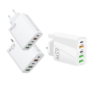 Chargeurs rapides PD <span class=keywords><strong>65W</strong></span> en gros, adaptateurs EU US UK, <span class=keywords><strong>chargeur</strong></span> USB-C portable, <span class=keywords><strong>chargeur</strong></span> de téléphone portable, charge rapide pour téléphone portable - Product Image 2