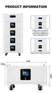 15kW Stackable LiFePO4 Solar <b>Battery</b> Storage System 200Ah Hybrid/Off-Grid Smart APP Monitoring Easy Install Emergency <b>Backup</b> - Product Image 2
