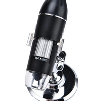 Microscope numérique réglable 1600X 2MP 8 LED, loupe numérique portable USB, endoscope électronique à grossissement HD