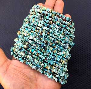 Bonne qualité 16 pouces de Long brin véritable naturel Arizona Turquoise pierres précieuses lisses non coupées puces perles fournitures de fabrication de bijoux - Product Image 3