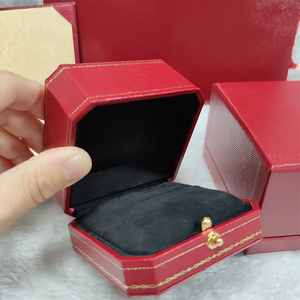 Factory Direct <b>Red</b> Jewelry Box Set Luxury Paper Jewelry Packaging Box with Gift Bag for Ring, Necklace, <b>Bracelet</b> - Product Image 5
