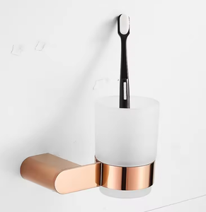 Set di Accessori Bagno di Lusso in Acciaio Inox 304 Oro Rosa, 9 Pezzi, Montaggio a Parete, Ecologico, Moderno, con Portarotolo - Product Image 4