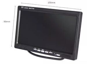 Màn hình LCD kỹ thuật số 7 inch HD màn hình xe hơi giao diện hàng không đầu vào hệ thống <span class=keywords><strong>camera</strong></span> dự phòng lật xuống cho xe tải xe buýt cảm biến AHD - Product Image 2