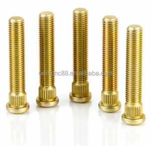 Goujons <span class=keywords><strong>de</strong></span> <span class=keywords><strong>roue</strong></span> allongés en acier chromoly 8740 galvanisé jaune <span class=keywords><strong>de</strong></span> qualité 10.9 personnalisés - Product Image 2