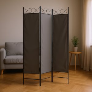 Separador de Habitaciones de 3 Paneles, 47.2x78.7, Tela Plegable, Biombo Moderno, Decoración del Hogar - Product Image 2