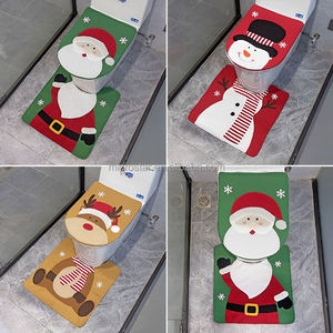 Set <span class=keywords><strong>da</strong></span> Bagno Natalizio Personalizzato con Copriwater, Tappetino e Copri Serbatoio in Rilievo per Decorazioni Natalizie e Regali per Feste - Product Image 2