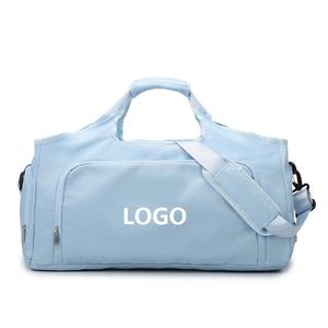 Custom logo Large Capacity Waterproof Travel Storage <b>Bag</b> Duffel <b>Bag</b> Women Sport Gym Travel Fitness <b>Bag</b> with Shoe <b>Compartment</b> - Product Image 1