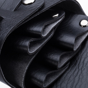 Hair Salon Scissors Waist Bag 5-9 Pockets Removable Strap Black <b>Tool</b> <b>Storage</b> For Hairdressing - Product Image 4