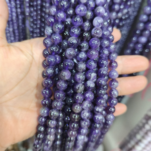 Perles de cristal rondes en <span class=keywords><strong>lapis</strong></span>-<span class=keywords><strong>lazuli</strong></span> naturel de 8 mm pour la fabrication de bijoux - Product Image 5