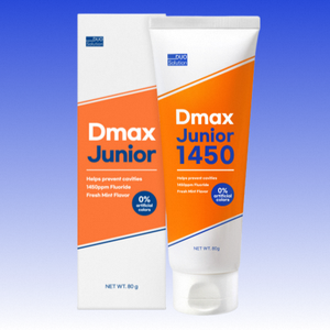 Pasta Dental DUO Solution Dmax Junior 1450ppm con Extractos Orgánicos, Fórmula 10-Free, Fortalece el Esmalte Dental para Niños de 7 a 14 Años - Product Image 4