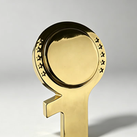Trophée sportif en métal moulé sur mesure avec impression UV, plaqué or, pour événements et souvenirs