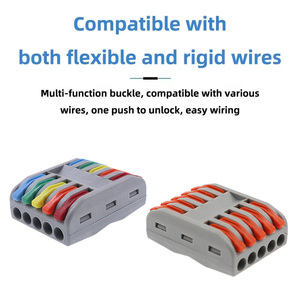 Bloques <span class=keywords><strong>de</strong></span> Terminales para Cables Eléctricos <span class=keywords><strong>de</strong></span> Distribución <span class=keywords><strong>de</strong></span> Energía 225, Conexión Push-In <span class=keywords><strong>de</strong></span> 5 Entradas y 5 Salidas, Contactos <span class=keywords><strong>de</strong></span> Cobre - Product Image 2