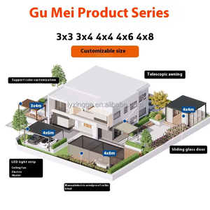 <span class=keywords><strong>Toldo</strong></span> Motorizado de Aluminio para Exteriores SINGO 3X3 <span class=keywords><strong>3X4</strong></span> 4X4 6X4M con Lona de PC y Control Remoto para Jardín, Patio, Terraza - Product Image 6