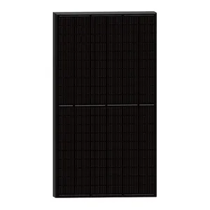 Precio al por mayor 445-455W Panel fotovoltaico monocristalino negro completo para sistema de energía