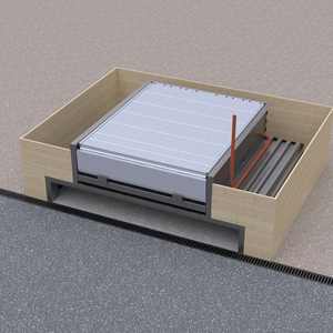 TM PEDANE Accessory for Hydraulic Dock <b>Levelers</b> VS250B Galvanized Steel W3300xL2500xH1200MM for Electro-Hydraulic <b>Ramp</b> - Product Image 3