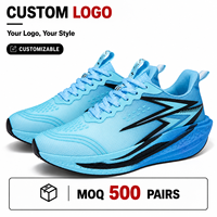 Chaussures de course légères et respirantes à lacets avec logo personnalisé pour hommes, baskets de sport athlétiques confortables, fabrication OEM ODM