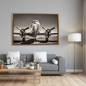 Printed <b>Canvas</b> Artwork: Abstract Aviation Decor for Modern Spaces,GOLD <b>FRAMED</b> <b>CANVAS</b> - Product Image 3