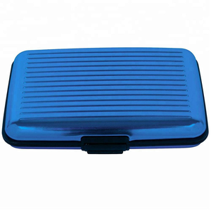 Portefeuille en aluminium de luxe anti-RFID, court, minimaliste, unisexe, fin, avec pince à billets - Product Image 5