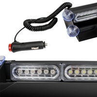 Frontscheiben-Stroboskoplicht Auto-Saugnapf Rot-Blaue Blitzlampen 18 LED Innenraum-Notfall-Signalleuchten Auto-Warnblinkleuchte