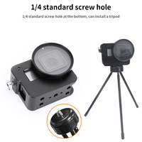 HONGDAK boîtier en alliage d'aluminium cadre étui de protection pour GoPros 5 6 7 avec couvercle de lentille UV accessoire de caméra d'action
