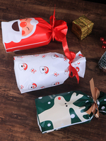 Noël Party Favor Candy Goodies Treat Sacs-cadeaux Pochettes avec cordon de serrage