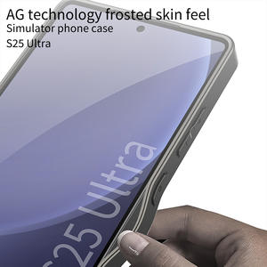 AG Étui <span class=keywords><strong>de</strong></span> protection mat anti-rayures pour Samsung S25 Ultra PC Matériel Full-Cover Lens Protection Stylish Mobile Phone Case - Product Image 4