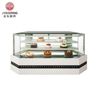 Vitrine de pain de biscuits en verre courbe, présentoir de boulangerie