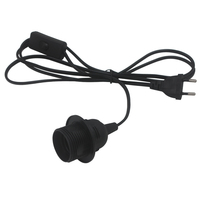 Support de lampe à sel de l'Himalaya avec prise E27, cordon d'alimentation avec interrupteur 303, prise UE/US