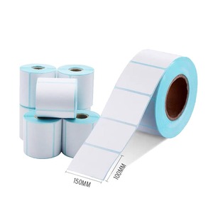 500 uds/rollo de papel adhesivo blanco etiqueta térmica papel logística código de barras etiqueta en blanco impresión directa pegatinas impermeables - Product Image 3