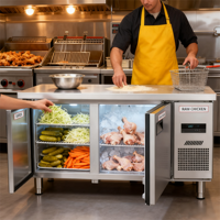 Réfrigérateur à tiroir pour cuisine, application domestique, facile à nettoyer, conforme aux normes CE et ETL, pour restaurant, cuisine