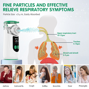 Inhalador Portátil de Viaje, <span class=keywords><strong>Nebulizador</strong></span> de Malla con Diseño Silencioso y Pantalla Digital - Product Image 6