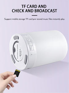 Lampe de nuit LED à capteur tactile avec haut-parleur BT Lampe de chevet rechargeable par USB Lampe de table à intensité variable pour chambre à coucher et bureau - Product Image 5