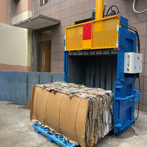 De residuos de papel máquina de embalaje hidráulico/caja de cartón comprimir empacadora de cartón de la prensa de la máquina de embalaje