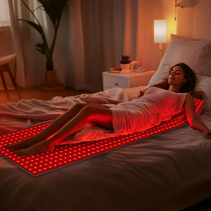 Tragbares LED-Lichttherapie bett Kunden spezifisches Logo Eingebaute Lithium batterie Infrarot-Lichttherapie matte - Product Image 1