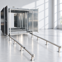 Four de cuisson électrique pour peinture en poudre JH-321818D avec deux rails de chariot pour le séchage de la poudre et de la peinture