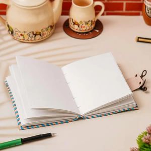 Diario de Cuero Turquesa Hecho a Mano con Brújula Grabada, Cuaderno Vintage para Escribir y Regalos - Product Image 3