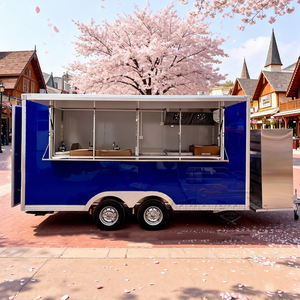 Remolque de Comida Móvil para la Calle, Barbacoa, Hot Dogs, Papas Fritas, Tacos, Hamburguesas, Camiones de Comida Usados al por Mayor en Venta - Product Image 1