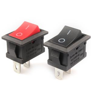 Interruptor basculante KCD4-201N DPST iluminado para embarcaciones, 4 pines, lámpara de neón roja - Product Image 4