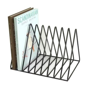 Estante de escritorio para libros, organizador de revistas de hierro, estante de almacenamiento para libros y revistas, uso en escritorio de oficina - Product Image 2